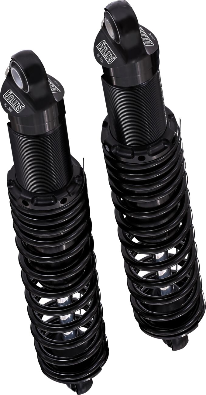 HD 775 Rear Shock Emulsion 12", Blackline - Touring Rear Shocks Öhlins