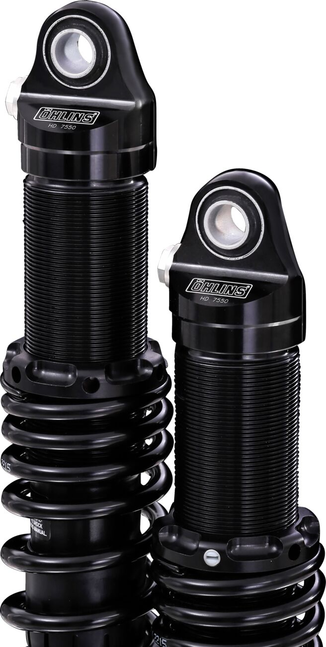 HD 775 Rear Shock Emulsion 12", Blackline - Touring Rear Shocks Öhlins