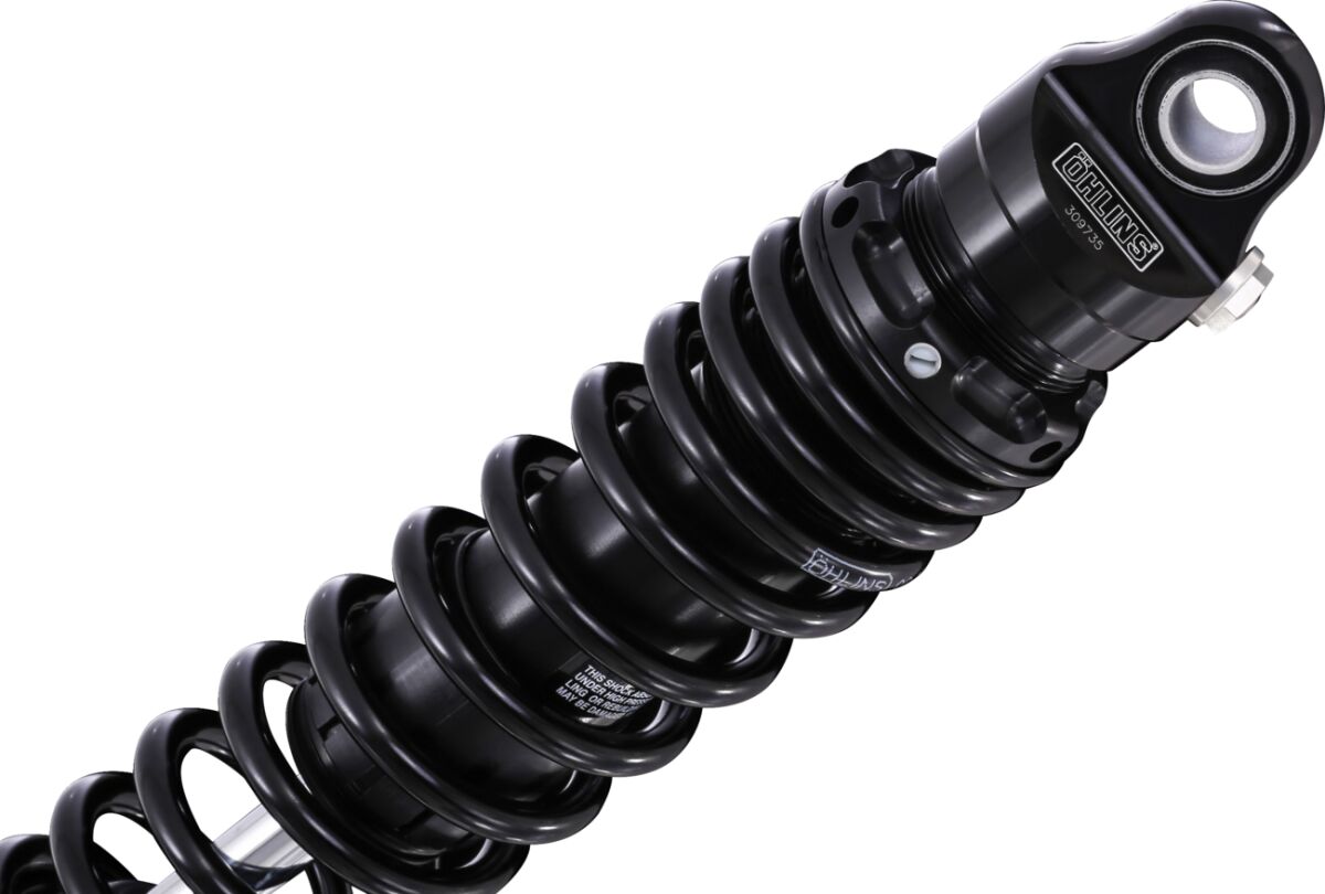 HD 776 Rear Shock Rebound Adj. 12", Blackline - Touring Rear Shocks Öhlins