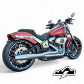 Thunderheader 1326X X-Series 2-1 Exhaust, Chrome - 2018-2026 Softail Fat Boy, Breakout & FXDR 2-1 Full Exhaust System Thunderheader