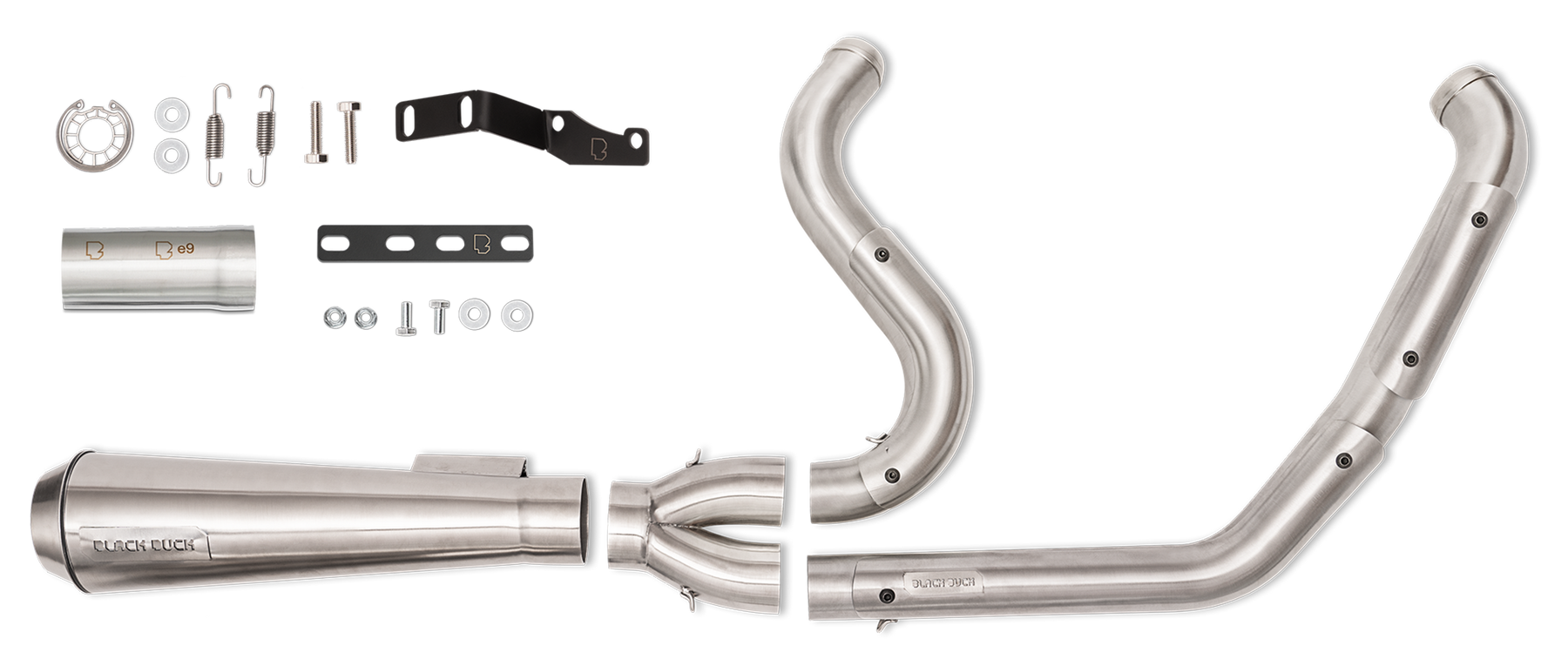 Bd Fighter 2 1 Satin Flh/T17 Up E5 2-1 Full Exhaust System Black Duck Parts Default Title