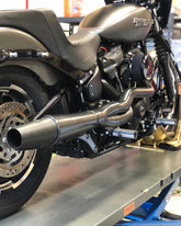 Thunderheader 1362XB X-Series High Pipe Exhaust, Black - 2018-2024 Softail Street Bob 2-1 Full Exhaust System Thunderheader