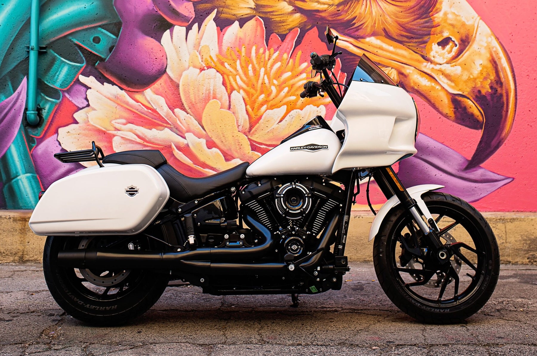 Thunderheader 1363XB X-Series 2-1 Exhaust, Black - 2018-2024 Softail Low Rider ST, Heritage & Sport Glide 2-1 Full Exhaust System Thunderheader