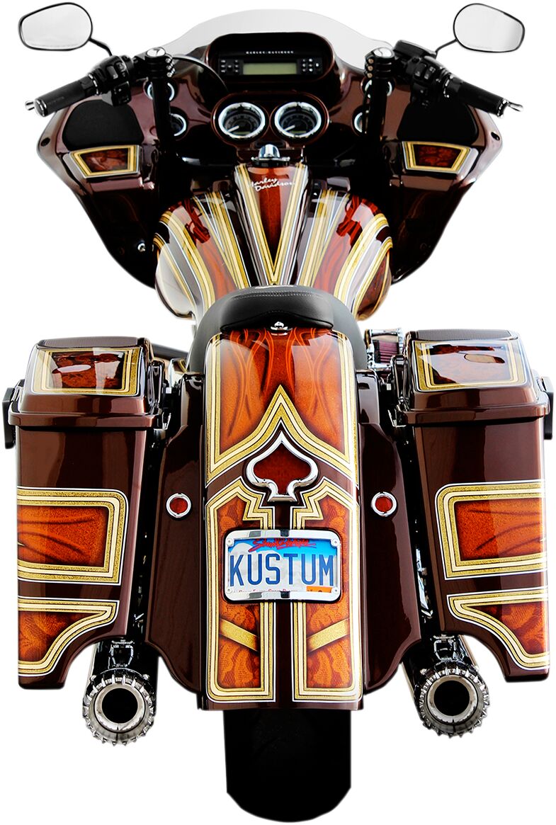 Klock Werks Rear Fender The One Smooth Panel Frenched Plate Pocket Fenders Klock Werks