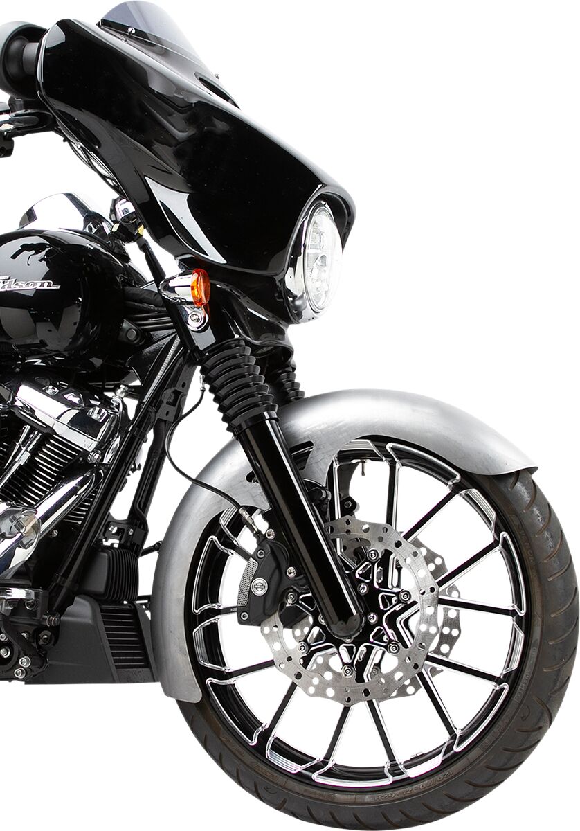 Arlen Ness 21" Real Steel Rapper Front Fender - 14-23 Touring Fender Front Arlen Ness