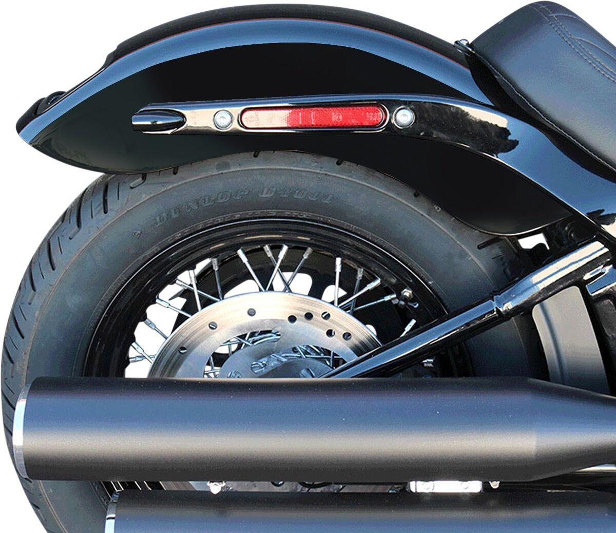 Paul Yaffe Bagger Nation Fender Rear Fxbb Blk FENDERS - FOR HARLEYS Paul Yaffe Bagger Nation