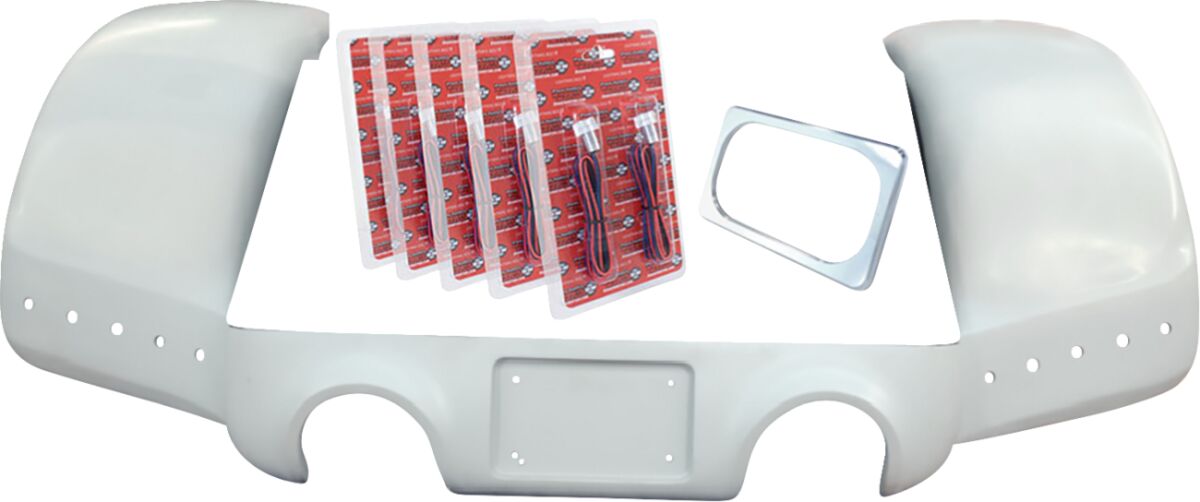 Paul Yaffe Bagger Nation Pro Rear Fender Chrome Plate Frame Dual Outlet Fenders Paul Yaffe Bagger Nation