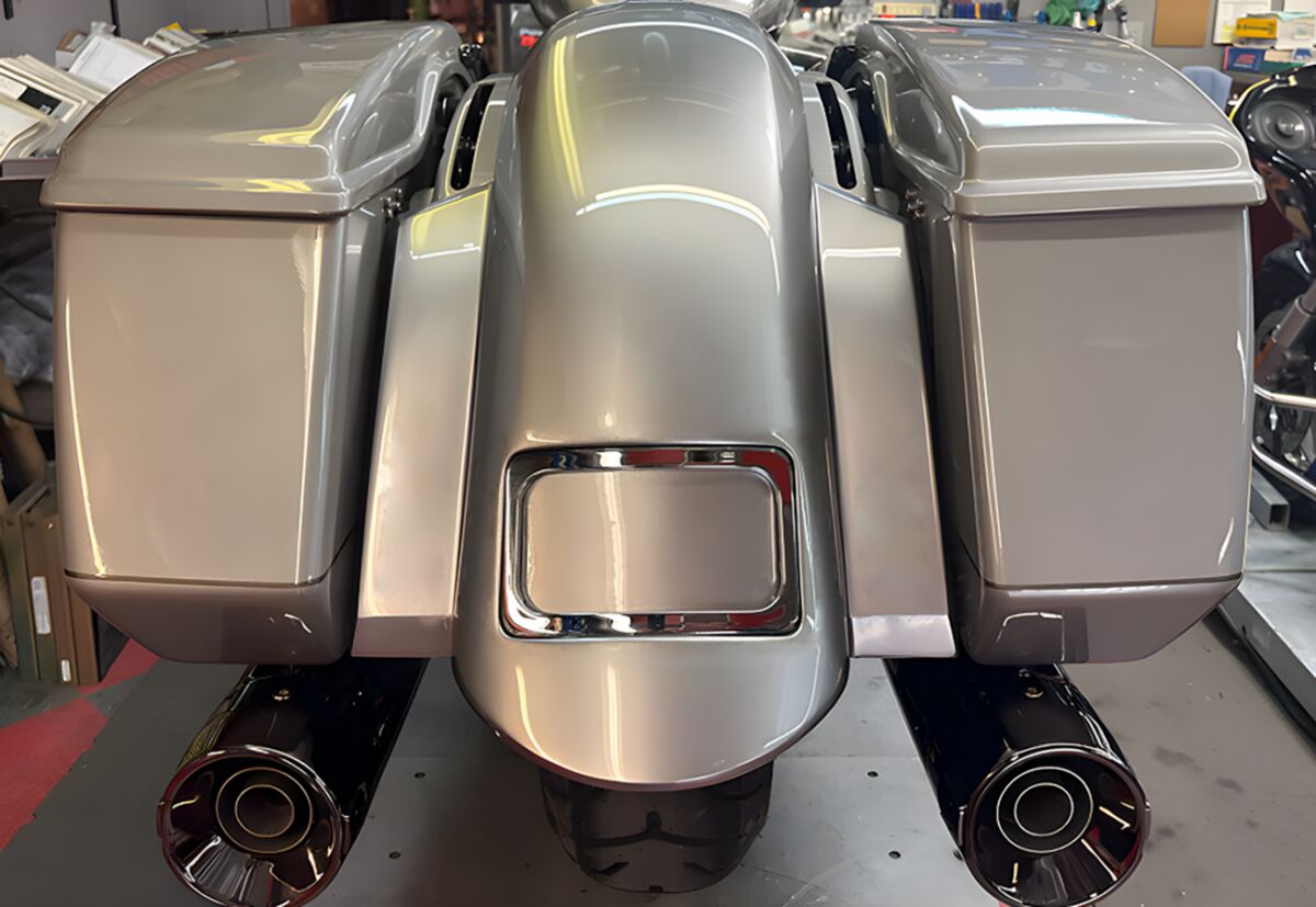 Paul Yaffe Bagger Nation Fender Rear Short Sport 23 Cvo W/Chm Plate Frame Fenders Paul Yaffe Bagger Nation