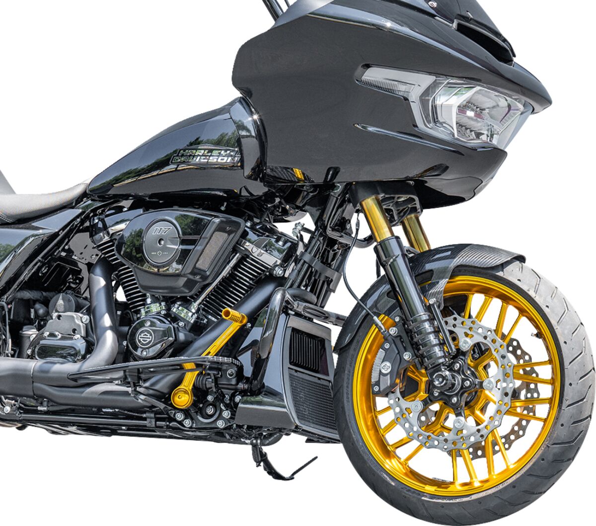 19" Carbon Fiber Cafe Front Fender - 24+ Touring Front Fender Arlen Ness