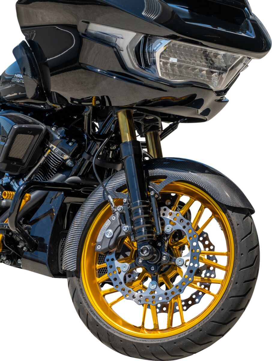 Arlen Ness Carbon Fiber Wrapper Front Fender, 19" - 99-13 Touring Fenders Arlen Ness
