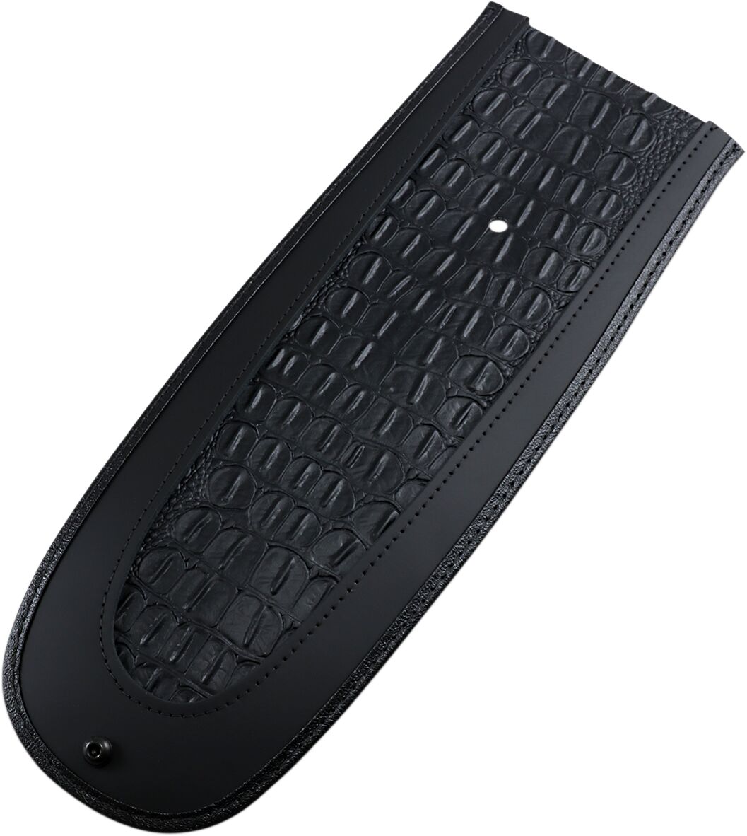 Drag Specialties Seats Fender Protector Fender Skins Rear Gator Leather Black Fenders Dress Up Parts Drag Specialties