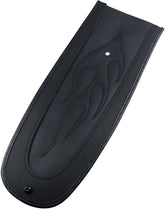 Drag Specialties Seats Fender Protector Fender Skins Rear Flame Stitch Vinyl Black Fenders Dress Up Parts Drag Specialties