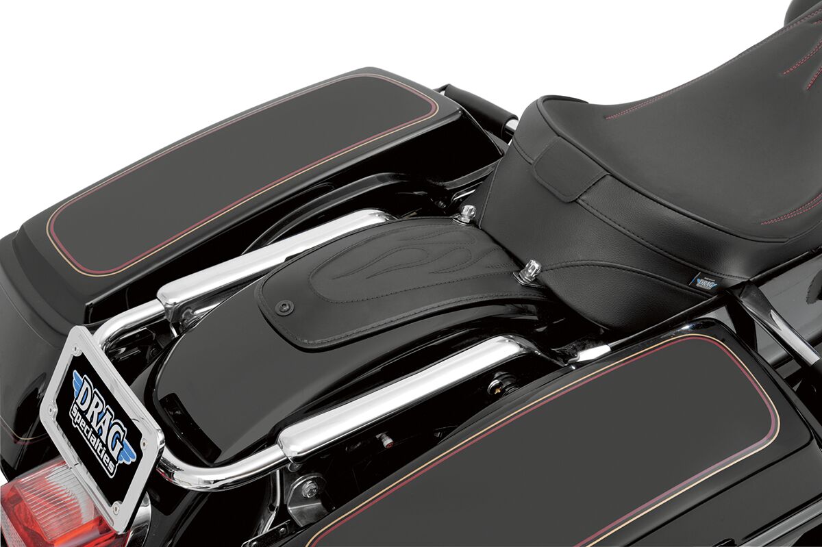Drag Specialties Seats Fender Skin Flame Stitch 3 FENDER DRESS-UP PARTS Drag Specialties