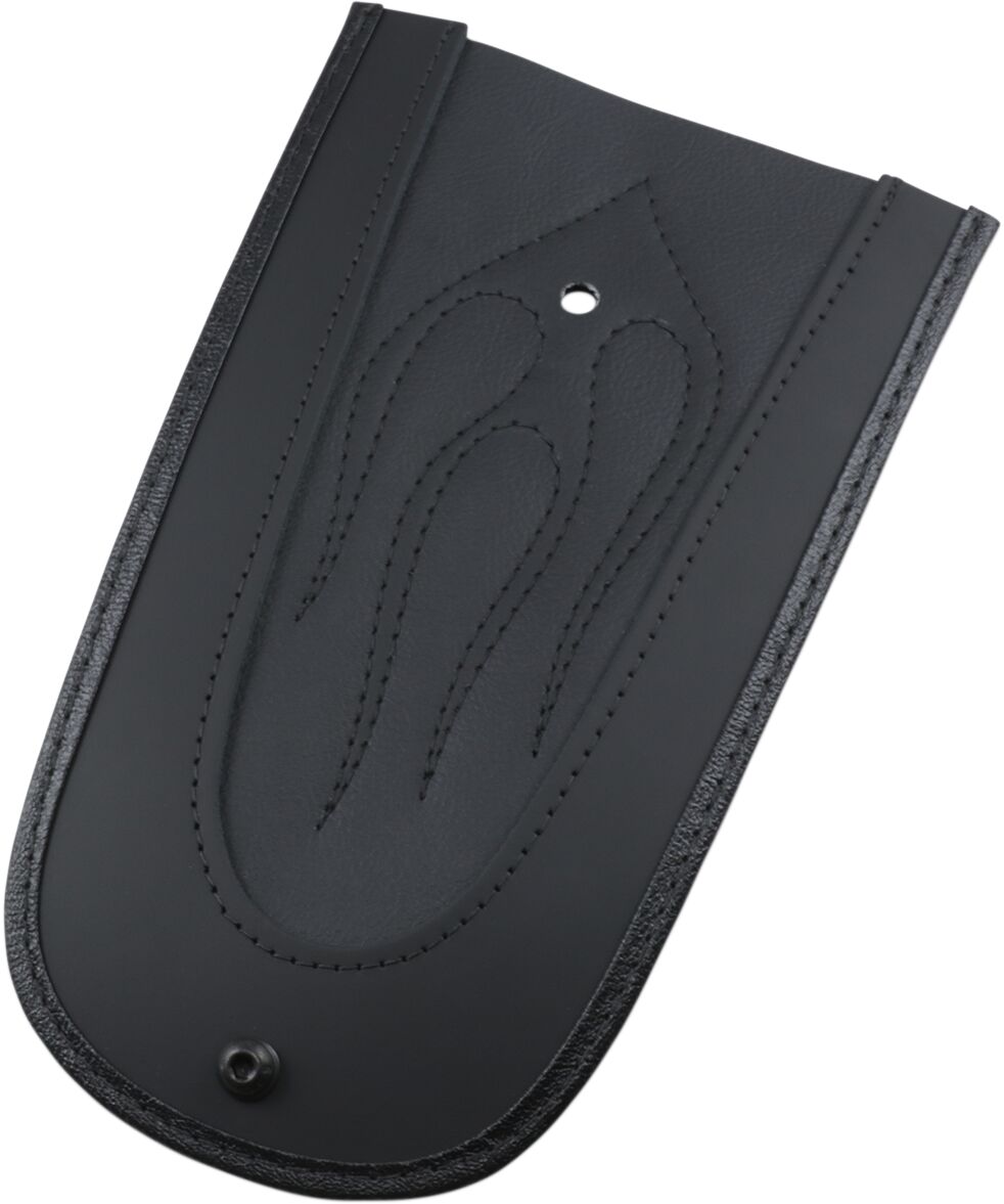 Drag Specialties Seats Fender Protector Fender Skins Rear Flame Stitch Vinyl Black Fenders Dress Up Parts Drag Specialties