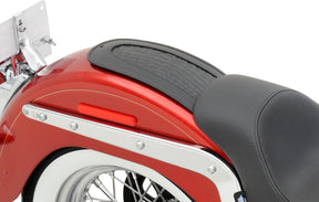 Drag Specialties Seats Fender Skin, Embossed Faux Gator Leather Center 33,5 cm (13-1/4") - 05-17 Softail Fenders Dress Up Parts Drag Specialties