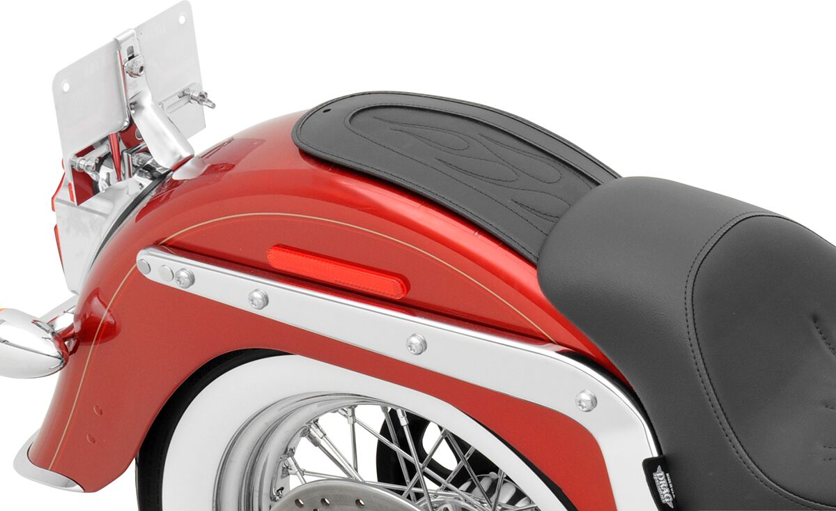 Fender Protector Fender Skins Rear Flame Stitch Vinyl Black Drag Specialties Seats
