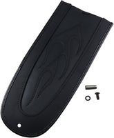 Drag Specialties Seats Fender Skin Flame Stitched Automotive, Grade Vinyl Center 33,5 cm (13-1/4") - 00-10 Softail Fenders Dress Up Parts Drag Specialties