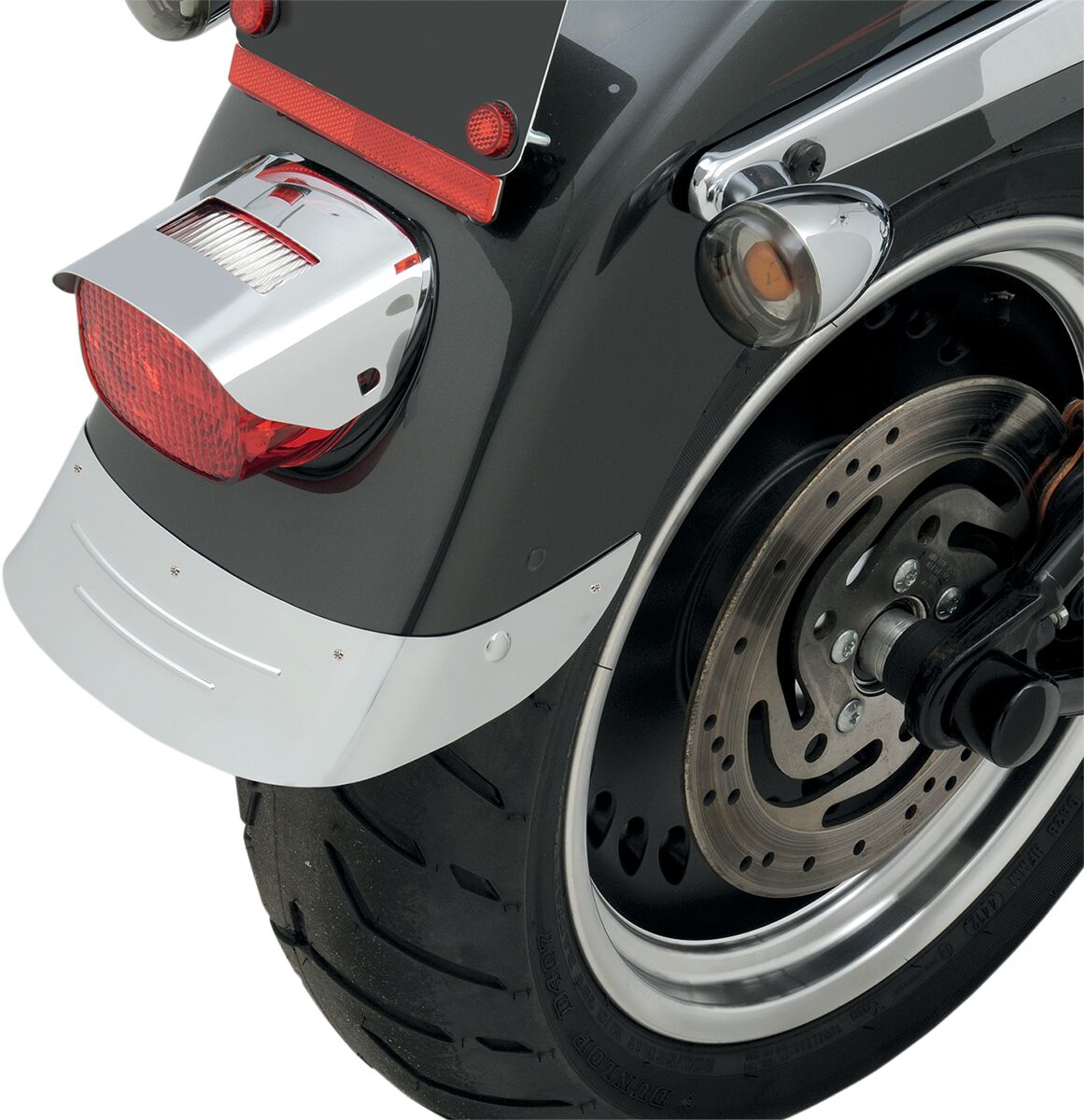 Drag Specialties Rear Fender Chrome Skirt Embossed Ribs Hd Touring Fenders Dress Up Parts Drag Specialties