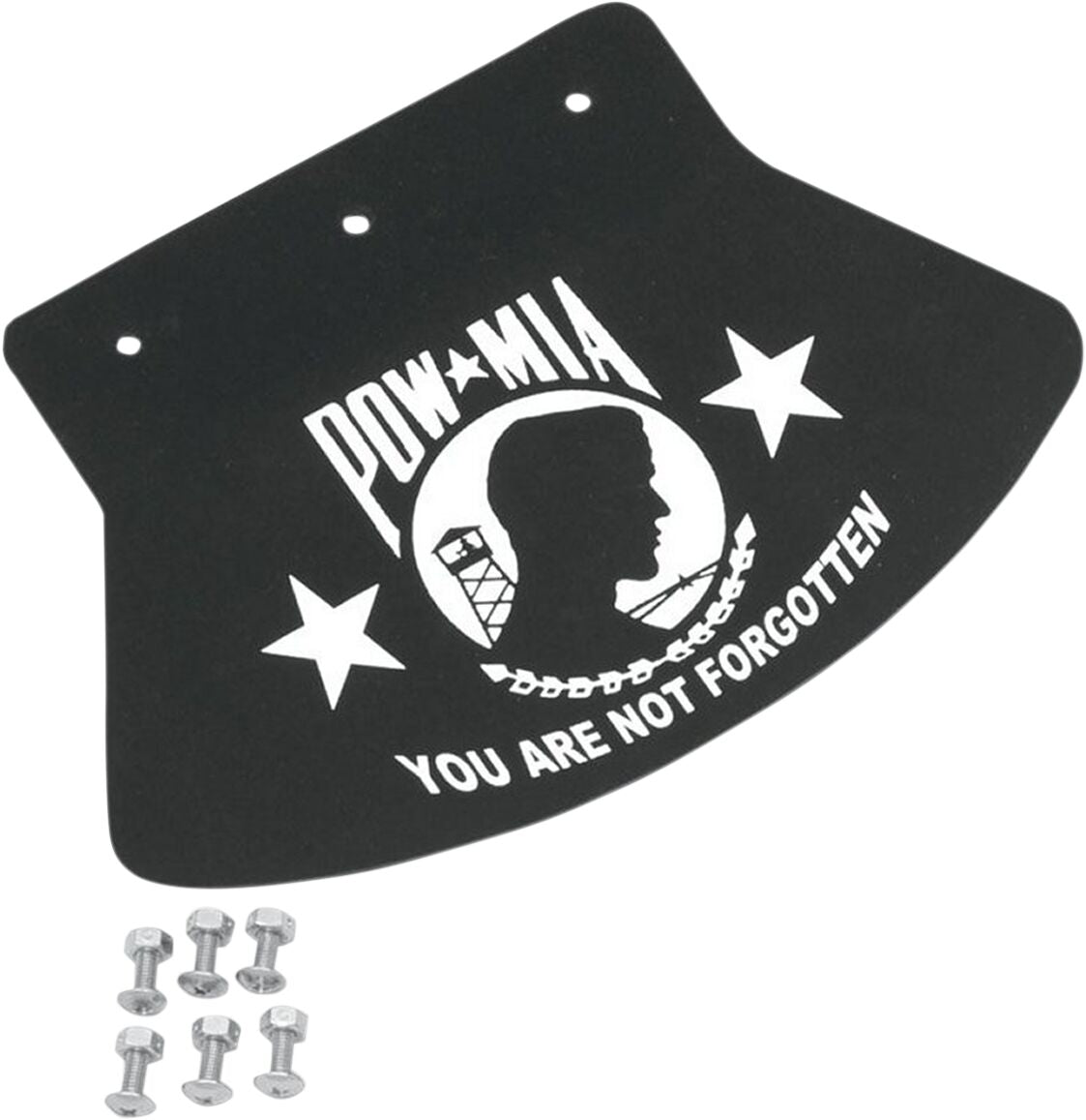 Drag Specialties Seats Mudflap Pow Mia Med FENDER MUD FLAPS + PARTS Drag Specialties