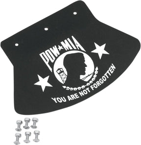 Drag Specialties Seats Mudflap Pow Mia Med FENDER MUD FLAPS + PARTS Drag Specialties
