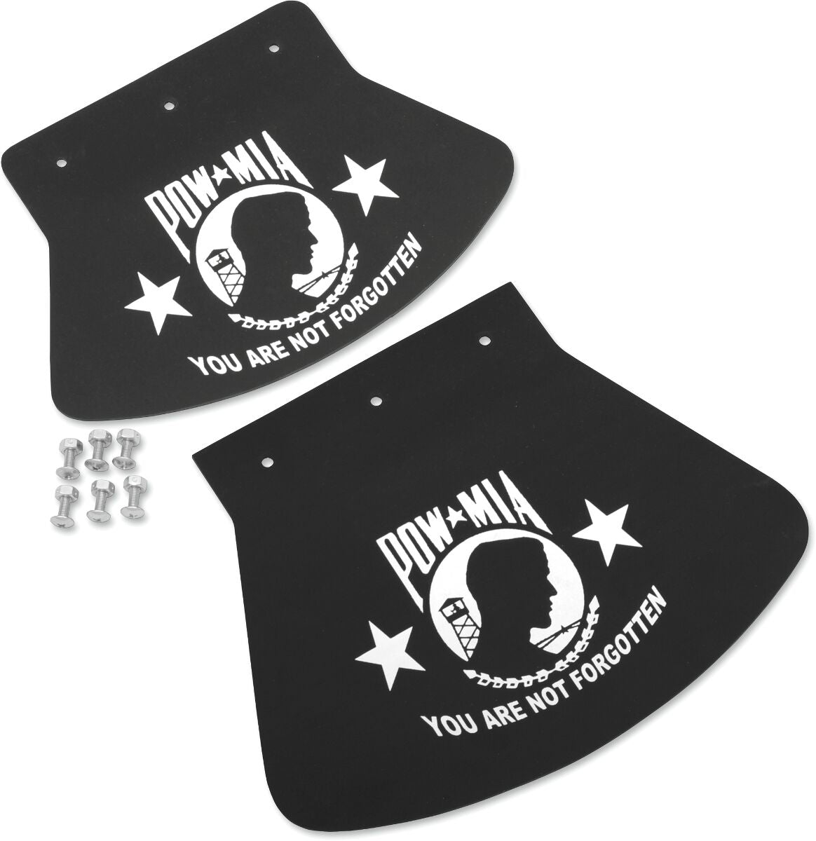 Drag Specialties Seats Mudflap Pow Mia Large FENDER MUD FLAPS + PARTS Drag Specialties Seats