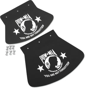Drag Specialties Seats Mudflap Pow Mia Large FENDER MUD FLAPS + PARTS Drag Specialties Seats