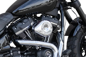 S&S Cycle Stealth Air Cleaner Kit with Chrome Mini Teardrop Cover for 2017-Up HD® M8 Models Teardrop Air Cleaner S&S Cycle