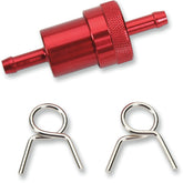 Emgo Fuel Filter Red 1/4 Fuel Filter Emgo