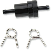 Emgo Fuel Filter Black 1/4 Fuel Filter Emgo