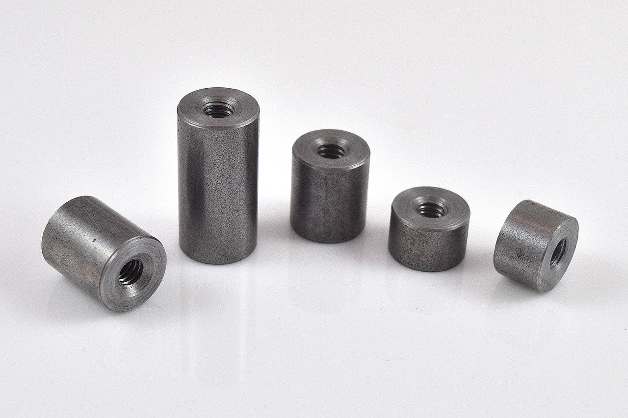 Bung King Weld-In Threaded Bung 1/4"-20, 1018 Mild Steel Frame Fabrication Part Bung King