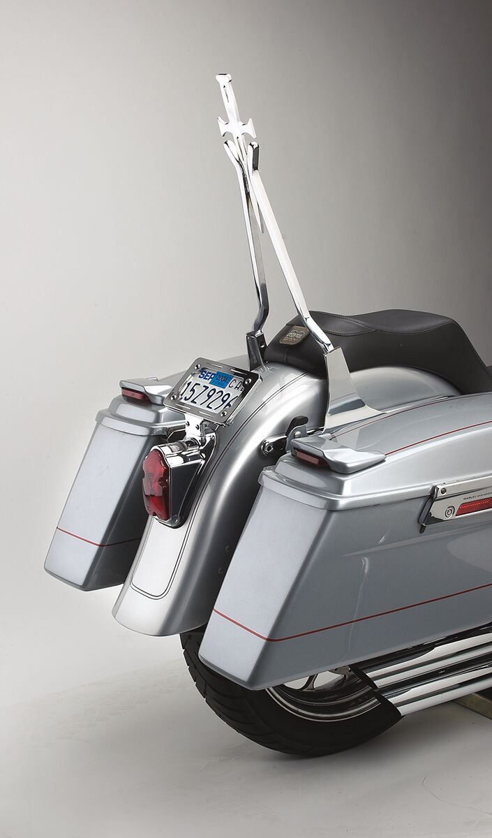 Cycle Visions 18 Daggertude Stick Wide SISSY BARS - MOTORCYCLE Cycle Visions