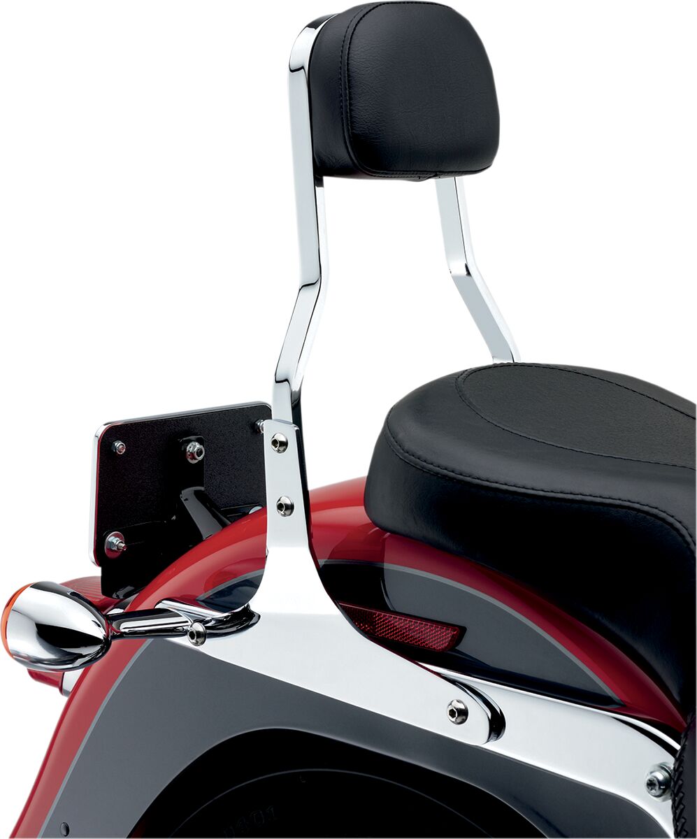 Cobra Short Square Sissy Bar Chrome With Pad Hd Sissy Bars Cobra