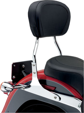 Cobra Short Round Sissy Bar Chrome With Pad Hd Sissy Bars Cobra
