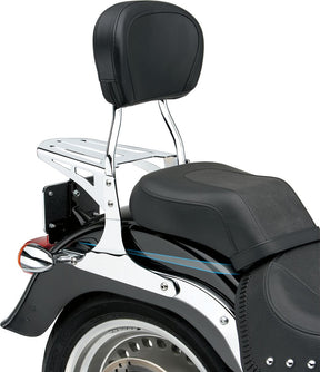 Cobra Standard Round Sissy Bar Chrome With Pad Hd Sissy Bars Cobra