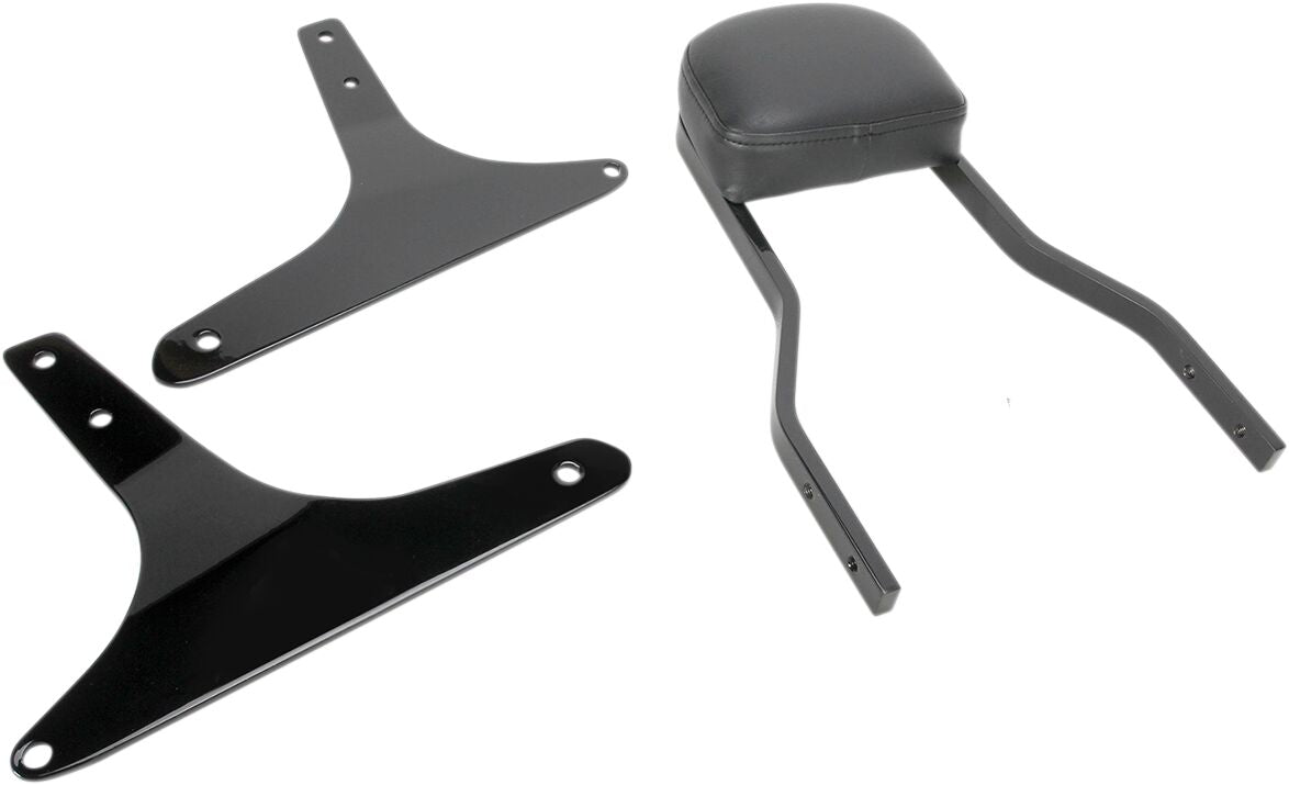 Cobra 14" Short Square Sissy Bar Black Hd Sissy Bars Cobra