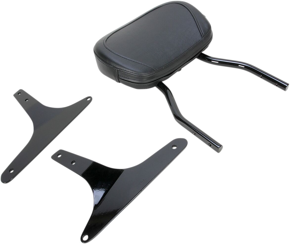 Cobra 12" Short Round Sissy Bar Black Hd Sissy Bars Cobra