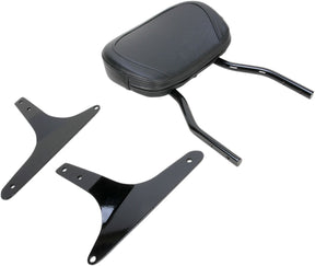 Cobra 12" Short Round Sissy Bar Black Hd Sissy Bars Cobra