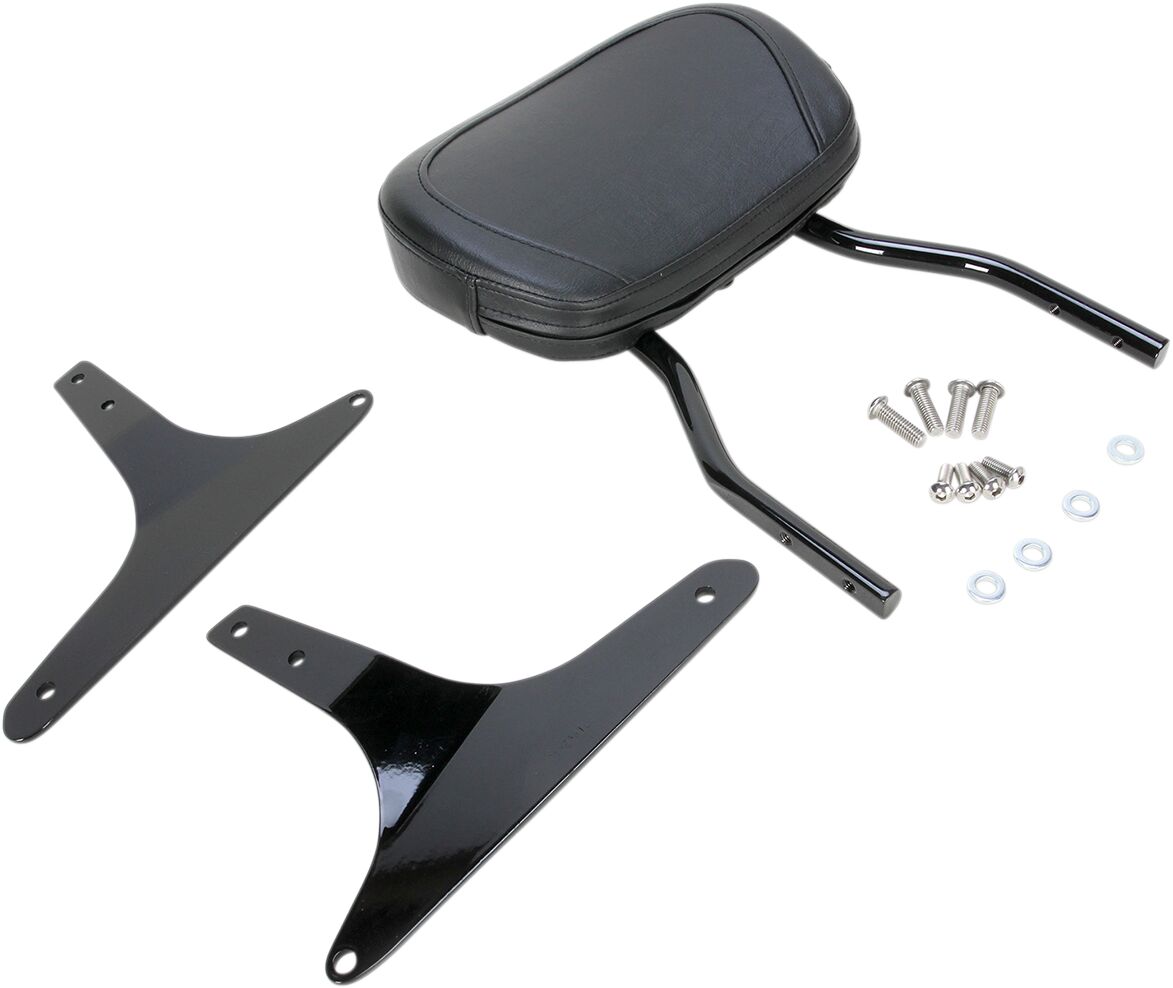 Cobra 12" Short Round Sissy Bar Black Hd Sissy Bars Cobra