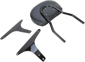 Cobra 12" Short Round Sissy Bar Black Hd Sissy Bars Cobra