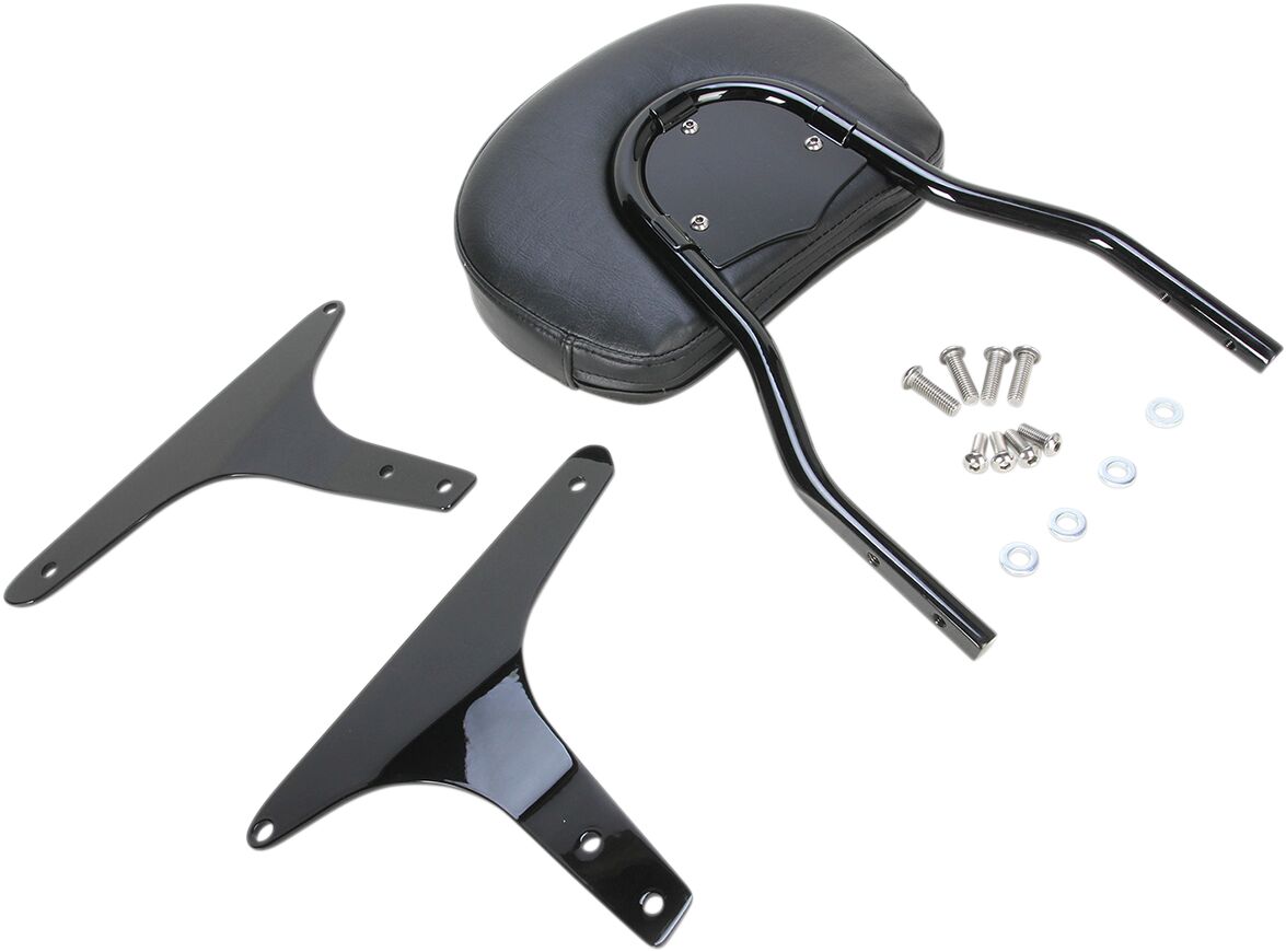 Cobra 12" Short Round Sissy Bar Black Hd Sissy Bars Cobra