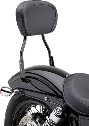 Cobra 12" Short Round Sissy Bar Black Hd Sissy Bars Cobra