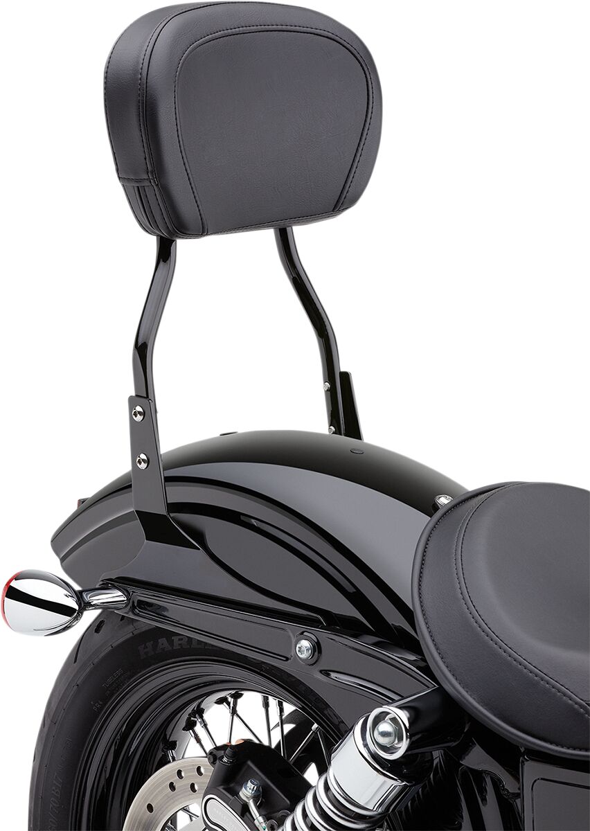 Cobra 12" Short Round Sissy Bar Black Hd Sissy Bars Cobra