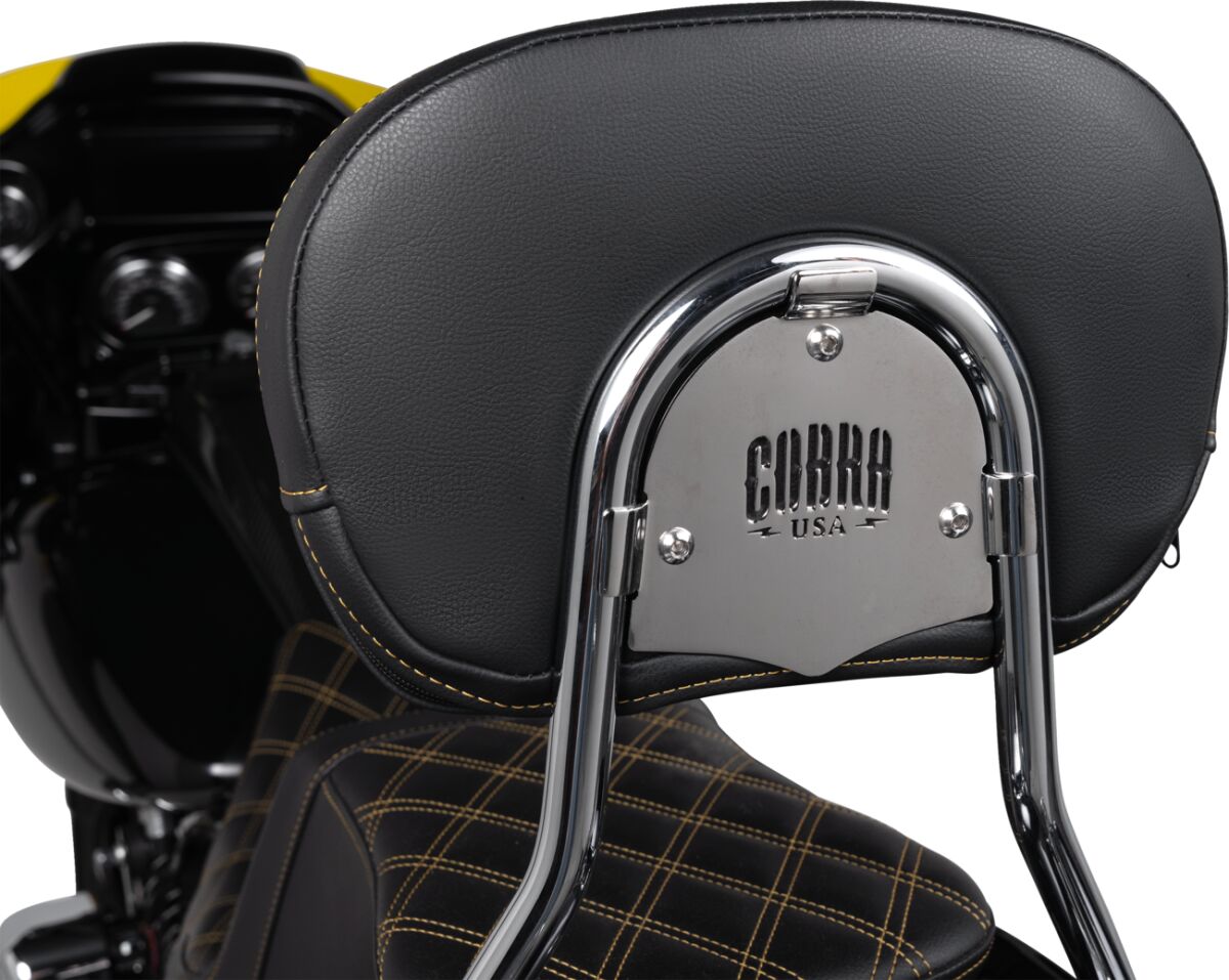 Cobra Backrest Detachable Chrome Sissy Bars Cobra
