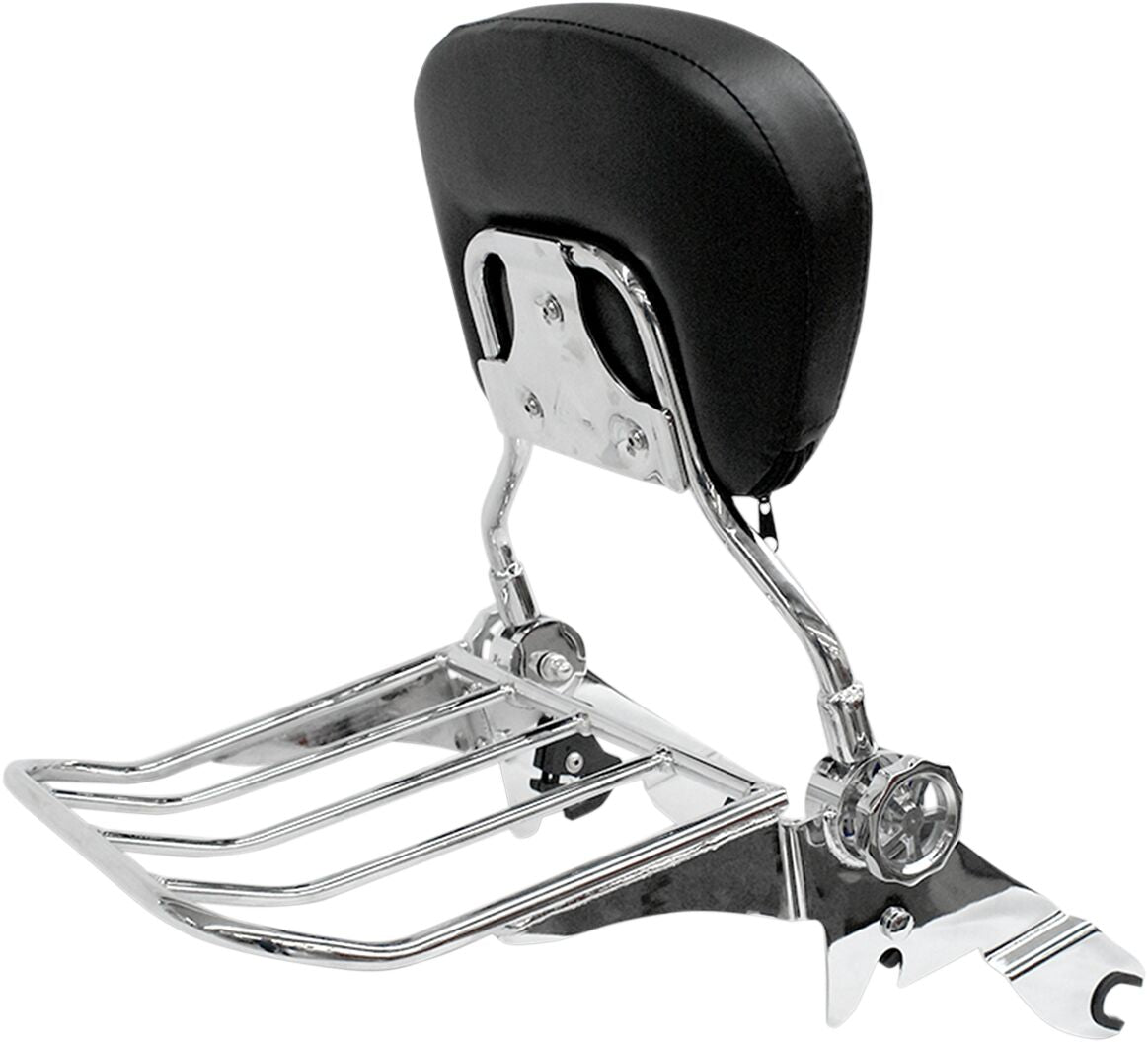 Rivco Products Luggage Rack Backrest Quick Detach Chrome Sissy Bars Rivco Products Default Title