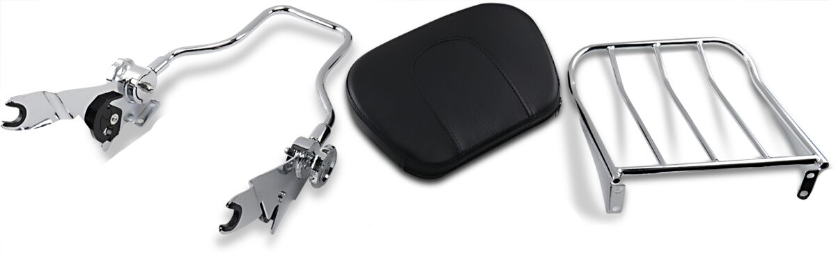 Rivco Products Luggage Rack Backrest Quick Detach Chrome Sissy Bars Rivco Products Default Title
