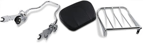 Rivco Products Luggage Rack Backrest Quick Detach Chrome Sissy Bars Rivco Products