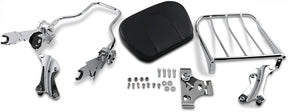Rivco Products Luggage Rack Backrest Quick Detach Chrome Sissy Bars Rivco Products