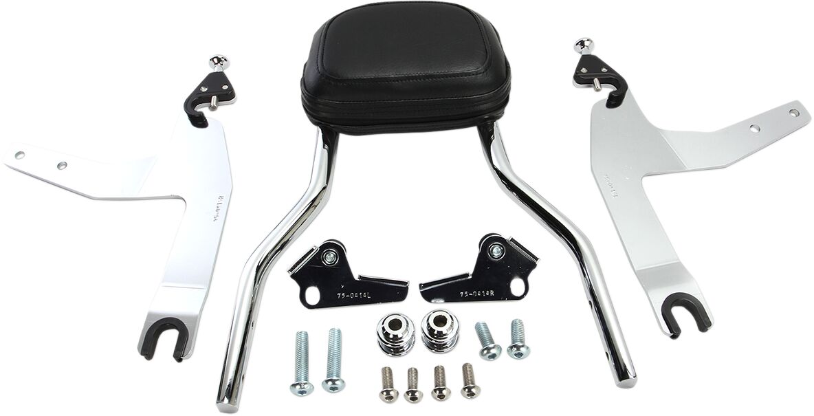 Cobra Backrest Detachable Quick Chrome Sissy Bars Cobra