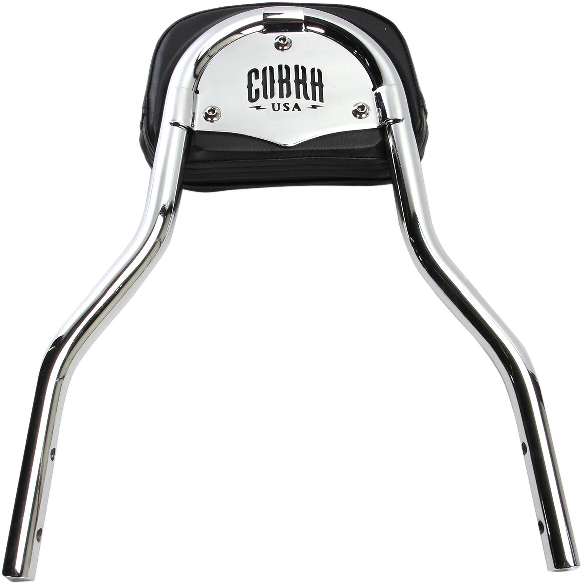 Cobra Backrest Detachable Quick Chrome Sissy Bars Cobra