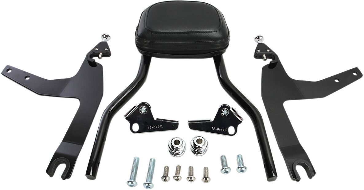 Cobra Backrest Detachable Quick Black Sissy Bars Cobra